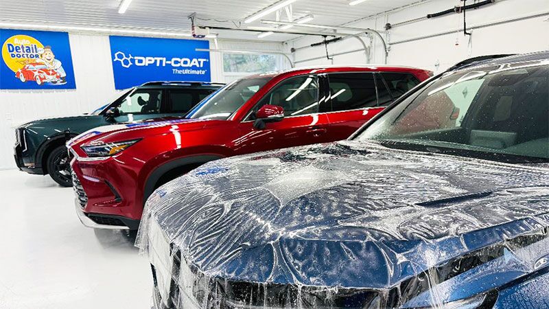 Paint protection film installation on a hood